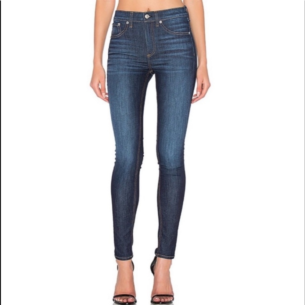 Rag & Bone 10 Inch Skinny Jeans In Arlington Wash Size 24